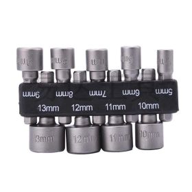 149 Combination Sleeve Bits Set Household Tool Bit Cross Over Sub Hexagon Screws Sleeve (Option: 9PCs Sleeve 5 13MM Bag)