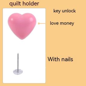 Panda Button Unlocks Quilt Holder (Option: Heart Without Needle)