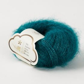 Mohair New Young Wool Silk Wool Hairline Rule (Option: 104 Butterfly Green)