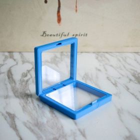 Anti-oxidation PE Film Jewelry Storage Box Color Film Suspension Box (Option: Blue-7 √ó 7 √ó 2cm)